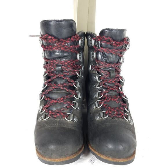 Sorel Women’s Conquest US 6 Black Leather Waterproof Wedge Ankle Winter Boots - Picture 3 of 16